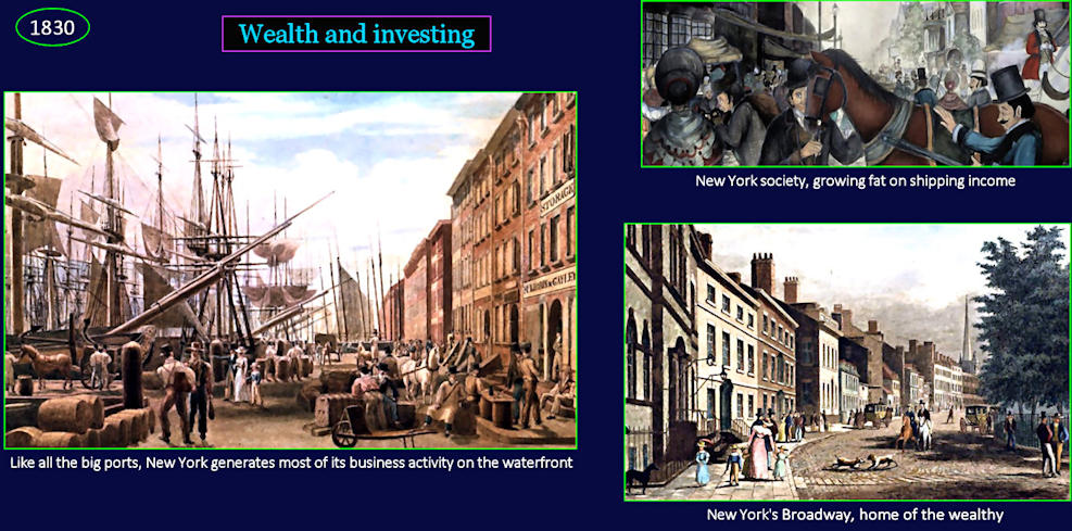 Growing wealth, 1830